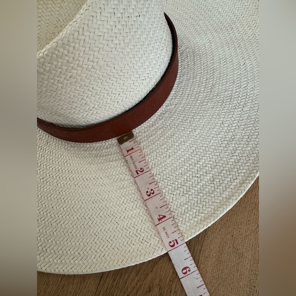 Treasure & Bond Straw Wide brim Western Beach Hat Cream Brown - Picture 7 of 8